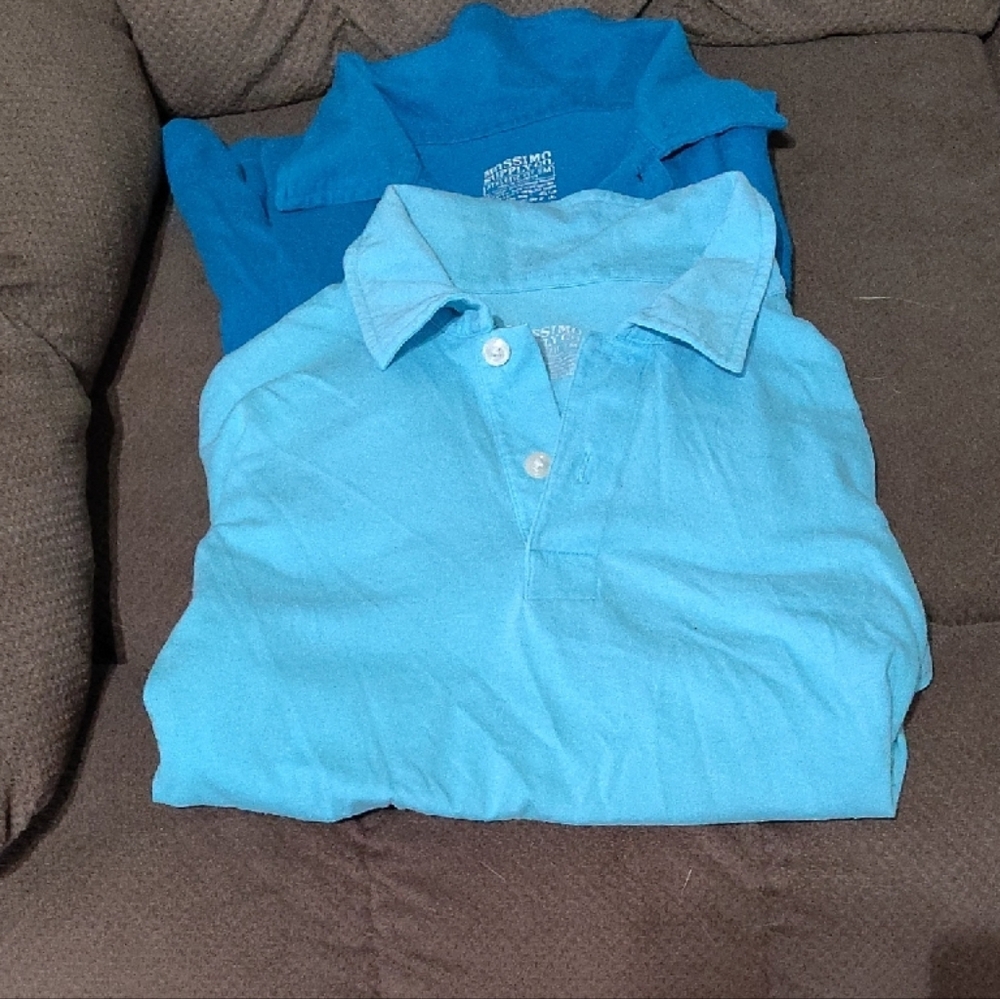 Mossimo Supply Co Blue Polo Shirt Lightweight Casual